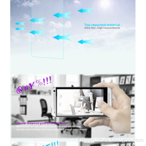 Strong adsorption 0.33mm 2.5d curved edge tempered glass screen protector for HTC ONE MAX